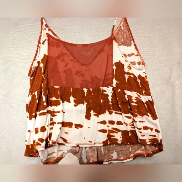 ALO Brown and White Tank with Mesh Back Women's Size Medium - Picture 9 of 9